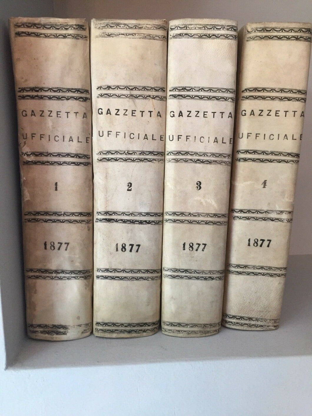 GAZZETTA UFFICIALE REGNO D’ITALIA  ANNATA COMPLETA 1877