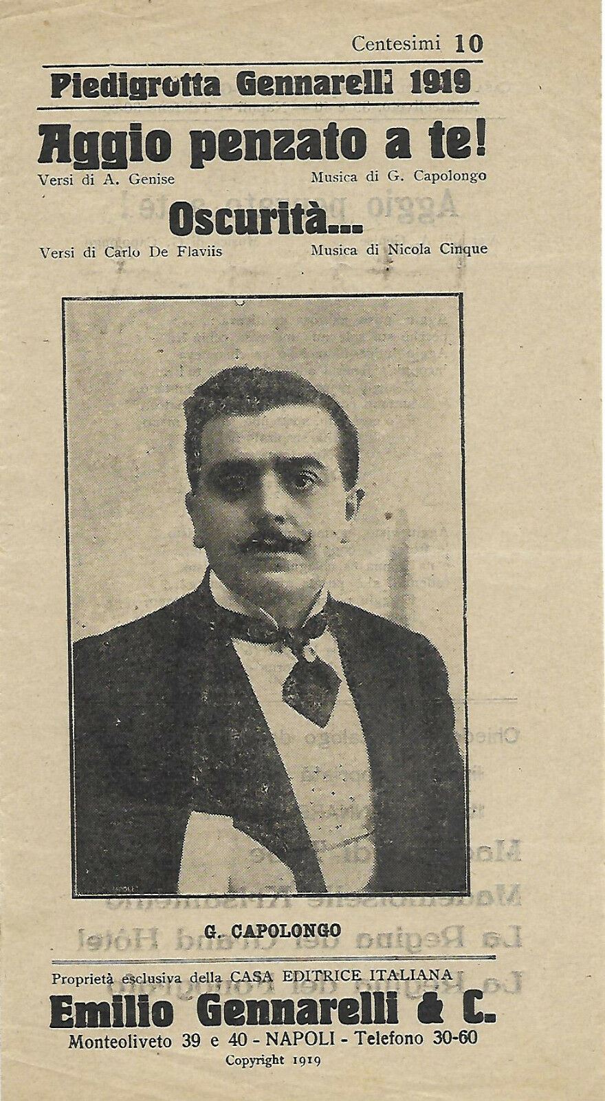 PIEDIGROTTA 1919 GENNARELLI  RD01