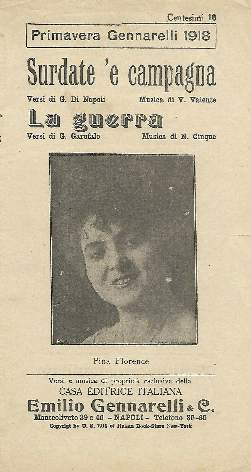 PRIMAVERA 1918 GENNARELLI  RD01
