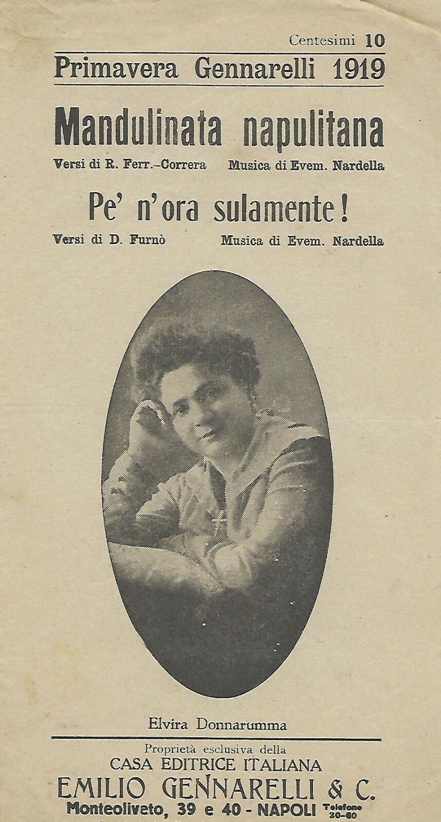 PRIMAVERA 1919 GENNARELLI  RD01