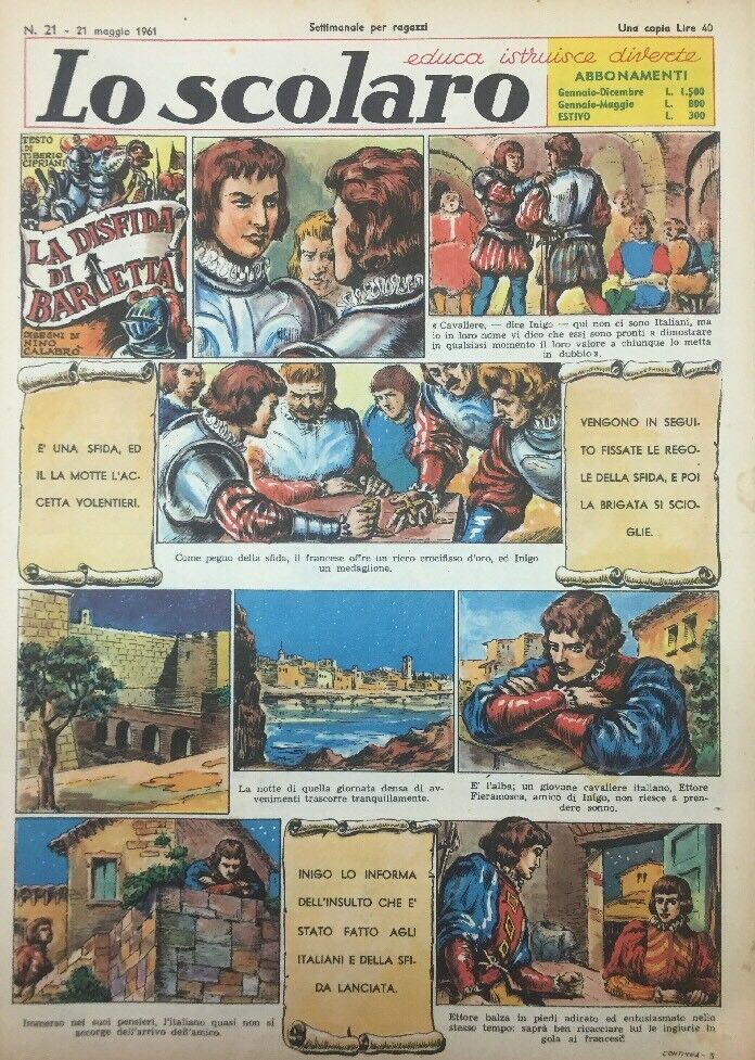 LO SCOLARO N.21 21 Maggio 1961