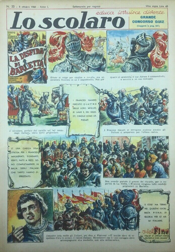 LO SCOLARO N.33 8 Ottobre 1961