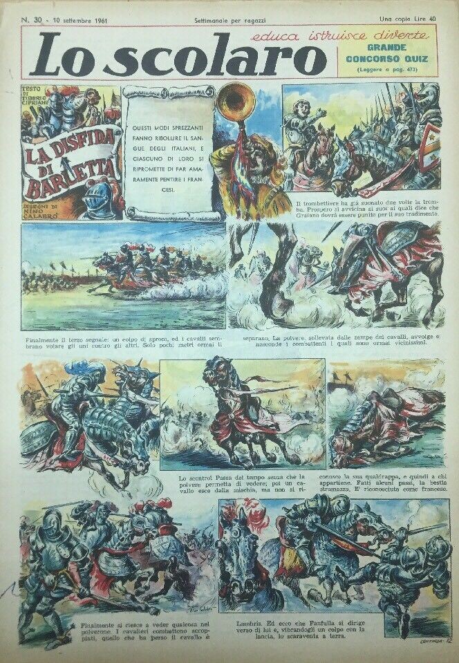 LO SCOLARO N.30 10 Settembre 1961