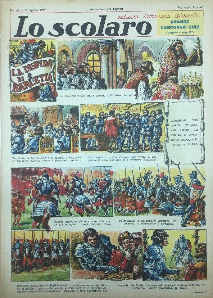 LO SCOLARO N.29 27 Agosto 1961