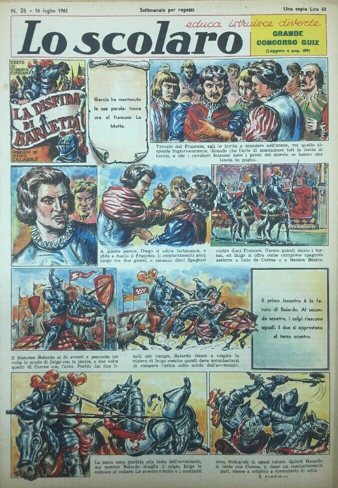 LO SCOLARO N.26. 16 Luglio 1961