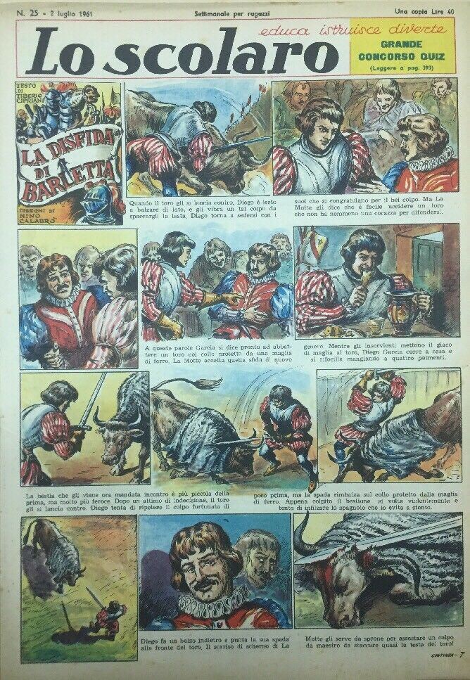 LO SCOLARO N.25 2 Luglio 1961