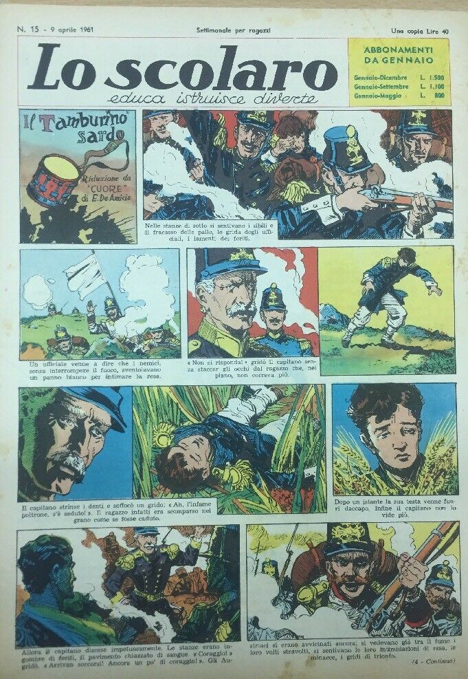 LO SCOLARO N.15. 9 Aprile 1961