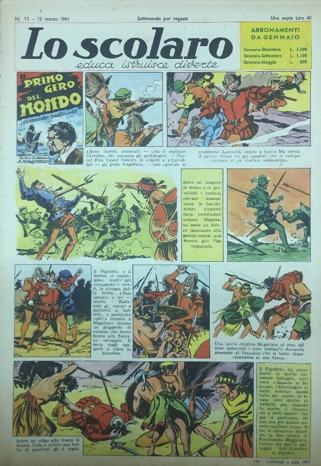 LO SCOLARO N.11. 12 Marzo 1961