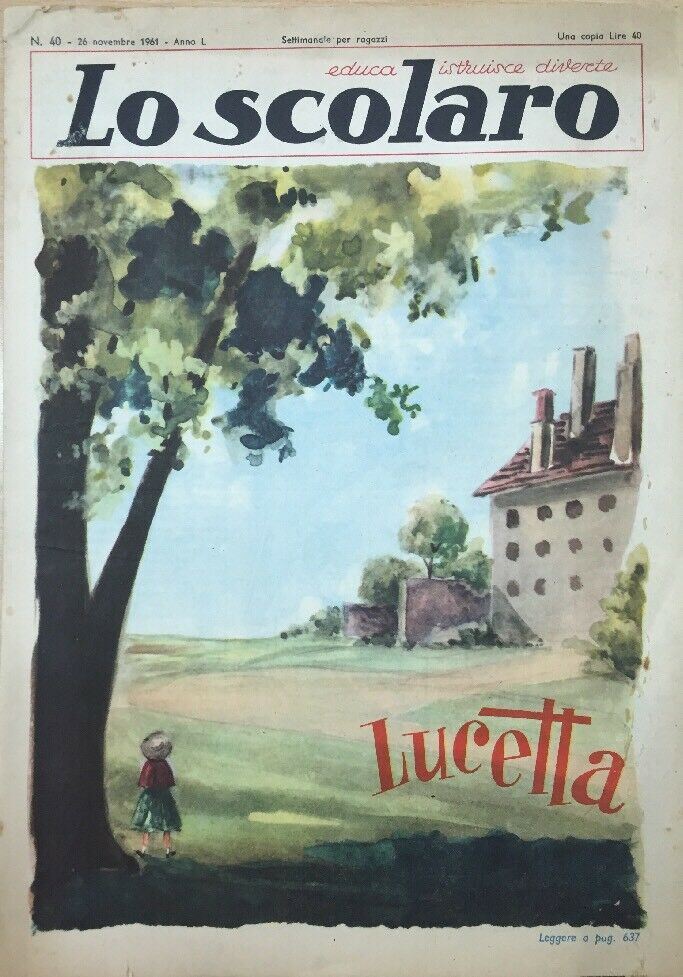 LO SCOLARO N.40 26 Novembre 1961