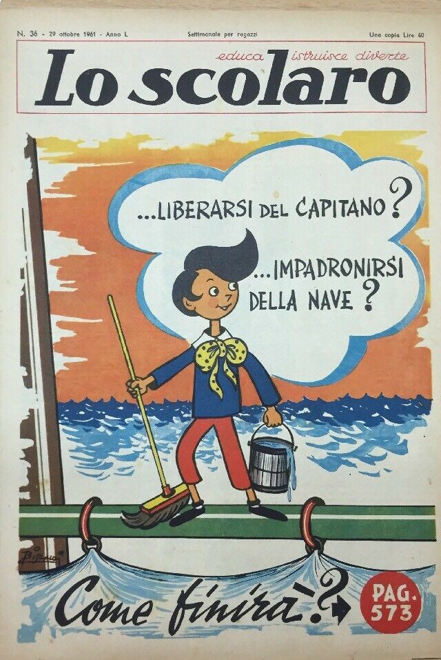 LO SCOLARO N.36. 29 Ottobre 1961