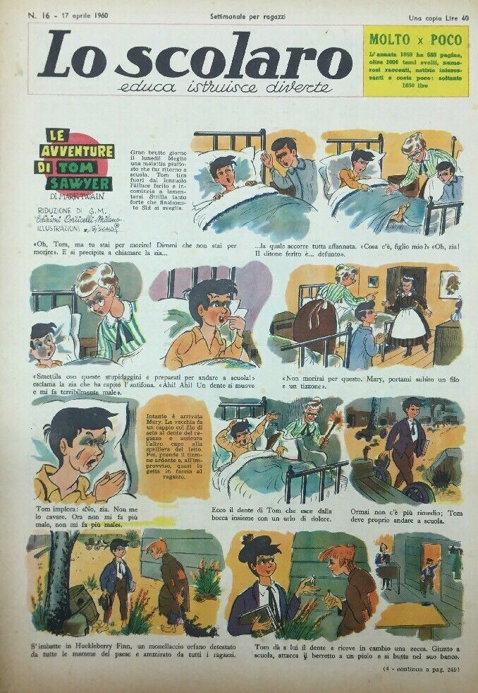 LO SCOLARO N.16. 17 Aprile 1960