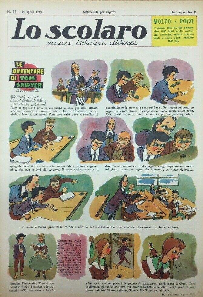 LO SCOLARO N.17. 24 Aprile 1960