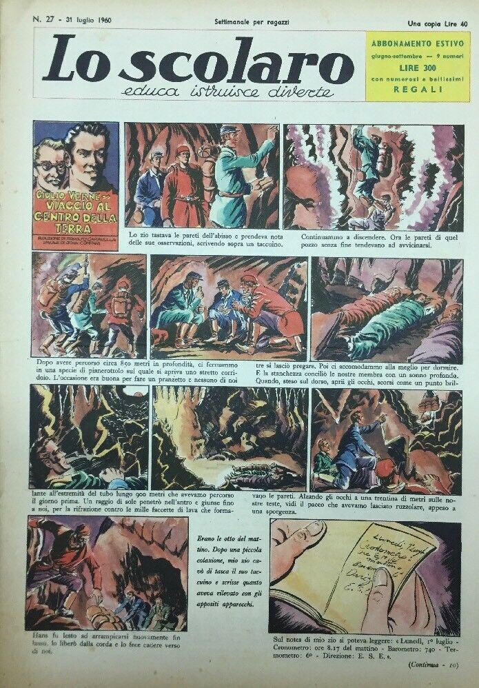 LO SCOLARO N.27. 31 Luglio 1960