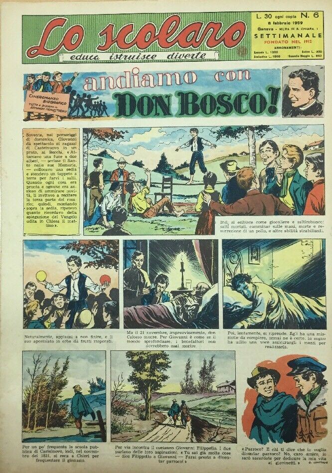 LO SCOLARO N.6. 8 Febbraio 1959