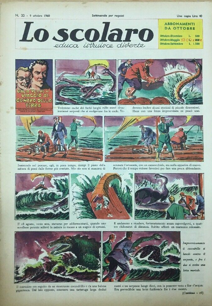 LO SCOLARO N.33. 9 Ottobre 1960