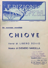 Carica l&#39;immagine nel visualizzatore di Gallery, SPARTITO CHIOVE LIBERO BOVIO RS02
