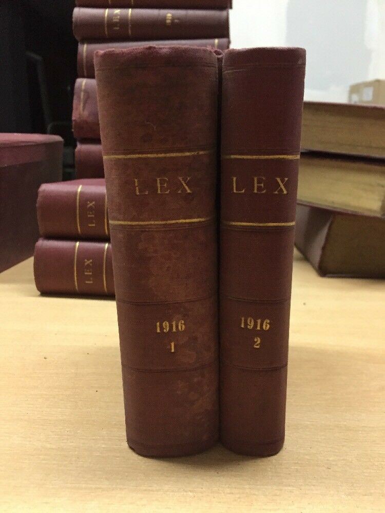 LEX LEGISLAZIONE ITALIANA RACCOLTA CRONOLOGICA ANNO 1916