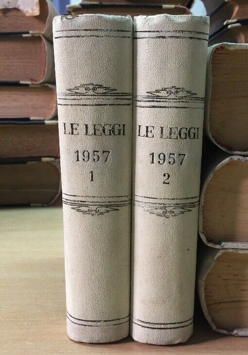 LE LEGGI IL FORO ITALIANO ANNATA 1957