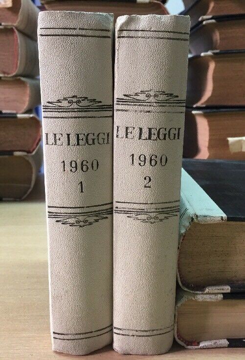 LE LEGGI IL FORO ITALIANO ANNATA 1960