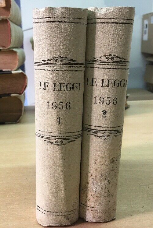 LE LEGGI IL FORO ITALIANO ANNATA 1956