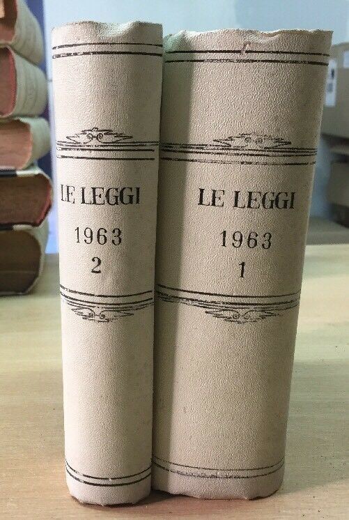 LE LEGGI IL FORO ITALIANO ANNATA 1963
