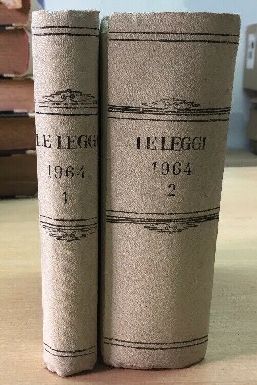 LE LEGGI IL FORO ITALIANO ANNATA 1964