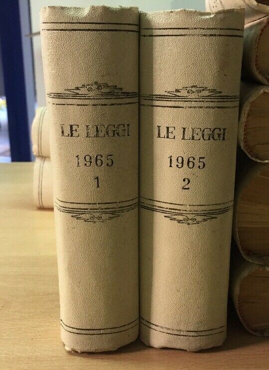 LE LEGGI IL FORO ITALIANO ANNATA 1965