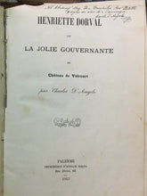 Carica l&#39;immagine nel visualizzatore di Gallery, HENRIETTE DORVAL C. D’ANGELO 1867 Autografato Dall’autore
