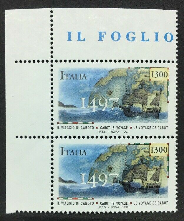 1997 ITALIA GIOVANNI CABOTO MNH** RF01