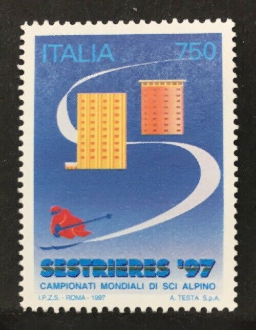 1997 ITALIA CAMPIONATI MONDIALI DI SCI ALPINO MNH** RF01