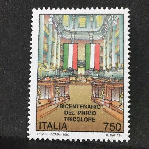 1997 ITALIA BICENTENARIO DEL TRICOLORE MNH** RF01