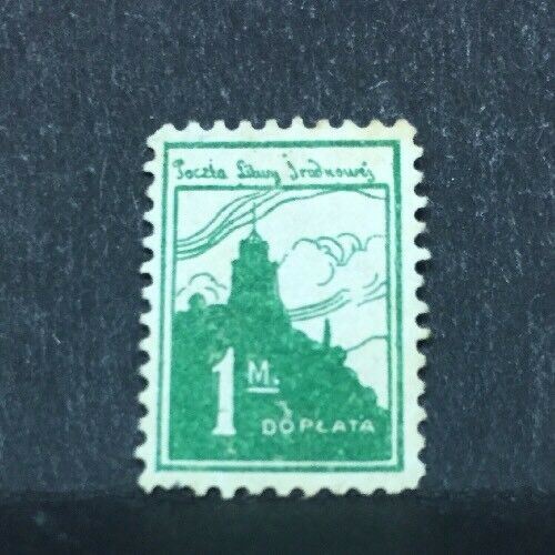 1920 LITUANIA CENTRALE 1M. DENTELLATO MH** RF05