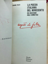 Carica l&#39;immagine nel visualizzatore di Gallery, LA POESIA ITALIANA DEL NOVECENTO DA GOZZANO AGLI ERMETICI G. POZZI C04
