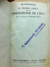 Carica l&#39;immagine nel visualizzatore di Gallery, LA SPEDIZIONE DI CIRO LIBRI I/VII SENOFONTE  C112
