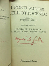 Carica l&#39;immagine nel visualizzatore di Gallery, I POETI MINORI DELL’OTTOCENTO VOL. II BUR C142
