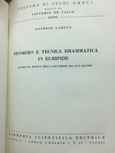 Carica l&#39;immagine nel visualizzatore di Gallery, PENSIERO E TECNICA DRAMMATICA IN EURIPIDE A. GARZYA C251
