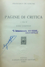 Carica l&#39;immagine nel visualizzatore di Gallery, PAGINE DI CRITICA F. DE SANCTIS MORANO 1951 C297
