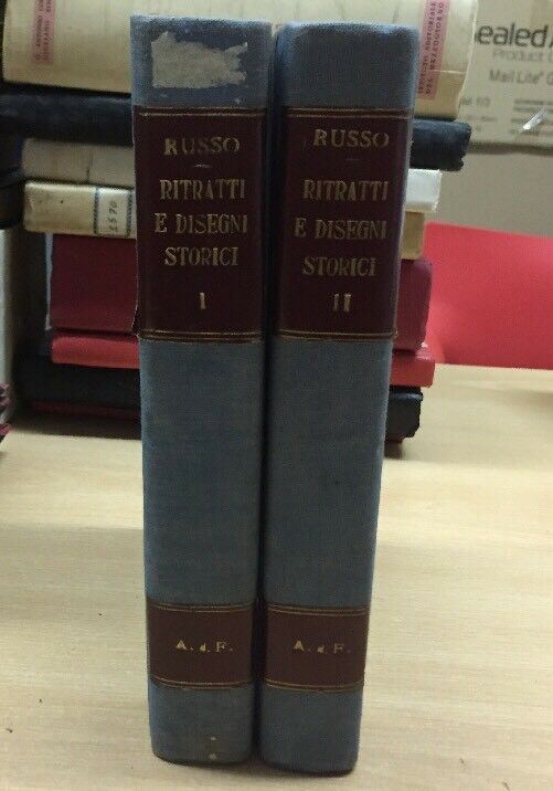 RITRATTI E DISEGNI STORICI L. RUSSO SERIE PRIMA E SECONDA C355