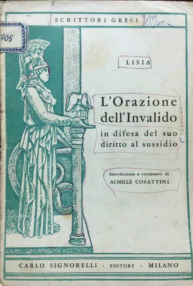 L’ORAZIONE DELL’INVALIDO LISIA C393