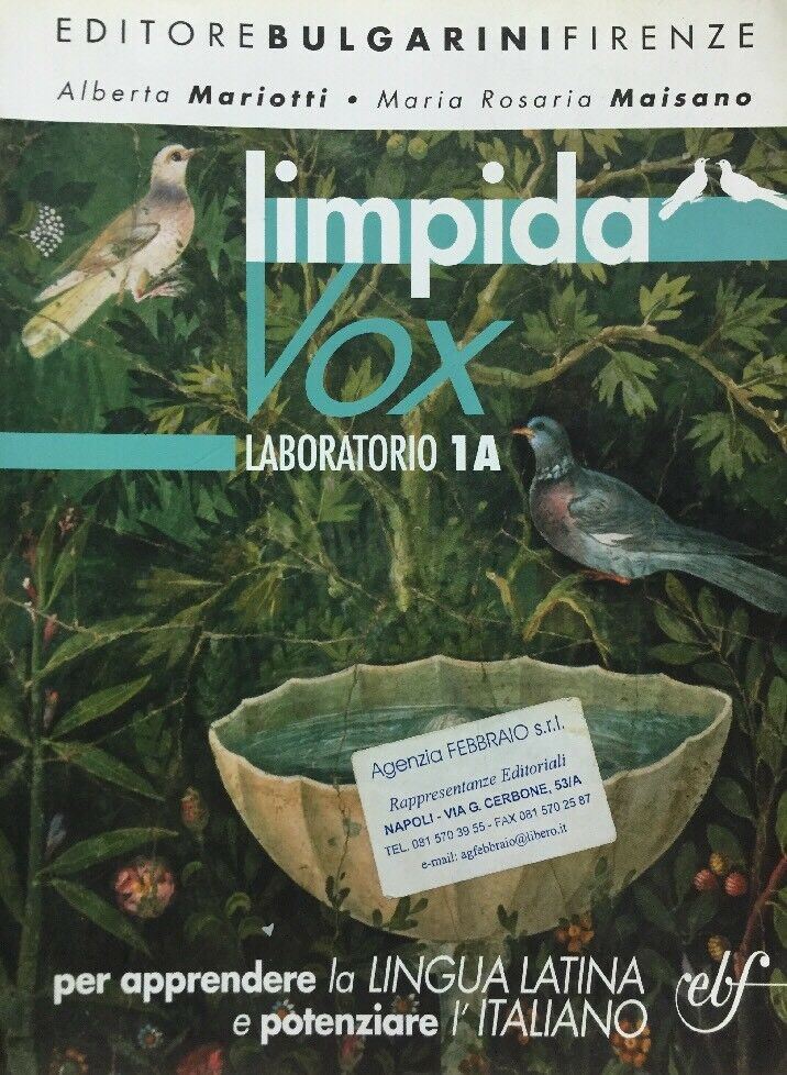 LIMPIDA VOX LABORATORIO 1A MARIOTTI MAISANO