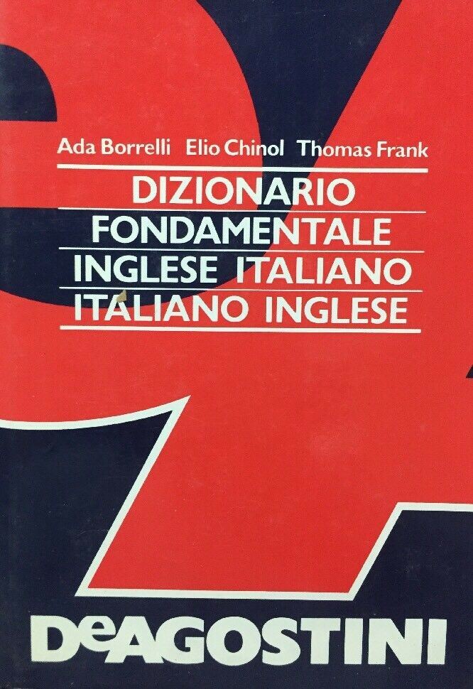 DIZIONARIO FONDAMENTALE INGLESE ITALIANO ITALIANO INGLESE - DE AGOSTINI - 1994