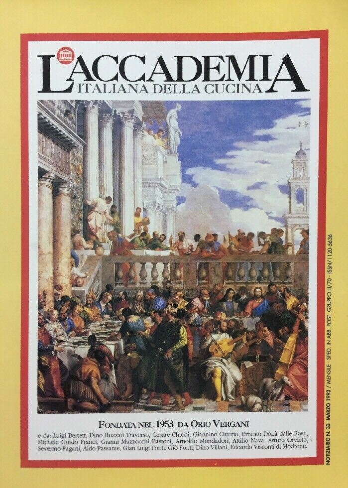 L’ACCADEMIA ITALIANA DELLA CUCINA MARZO 1993 D430