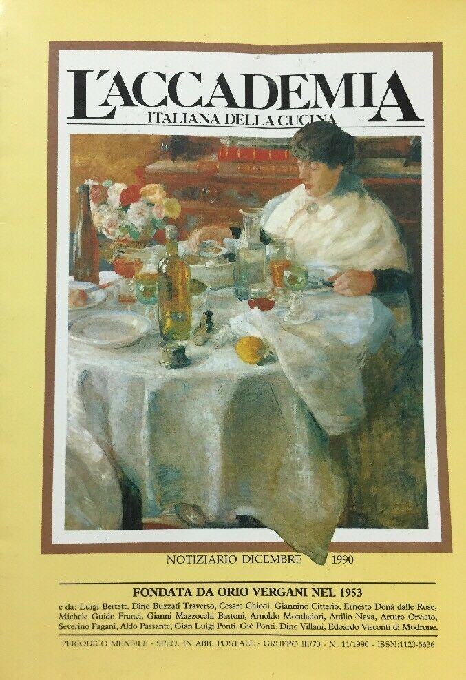 L’ACCADEMIA ITALIANA DELLA CUCINA DICEMBRE 1990 D436