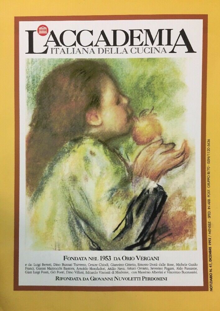 L’ACCADEMIA ITALIANA DELLA CUCINA DICEMBRE 1993 D450