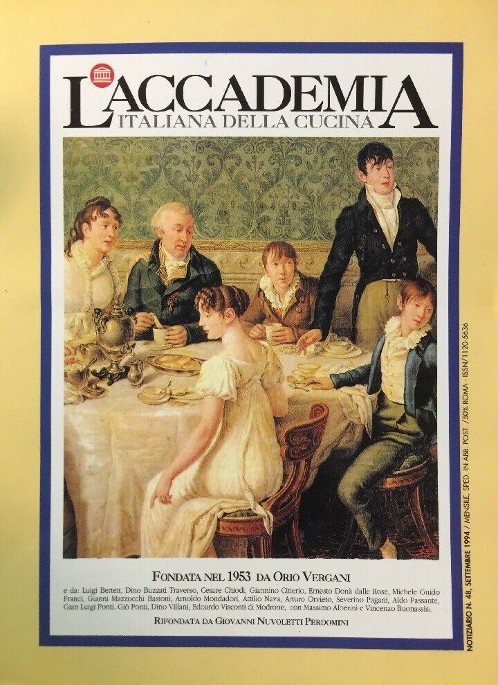 L’ACCADEMIA ITALIANA DELLA CUCINA SETTEMBRE 1994 D451