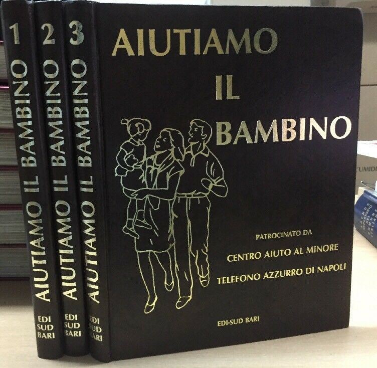 AIUTIAMO IL BAMBINO PUERICULTURA TELEFONO AZZURRO 3 VOLUMI D462