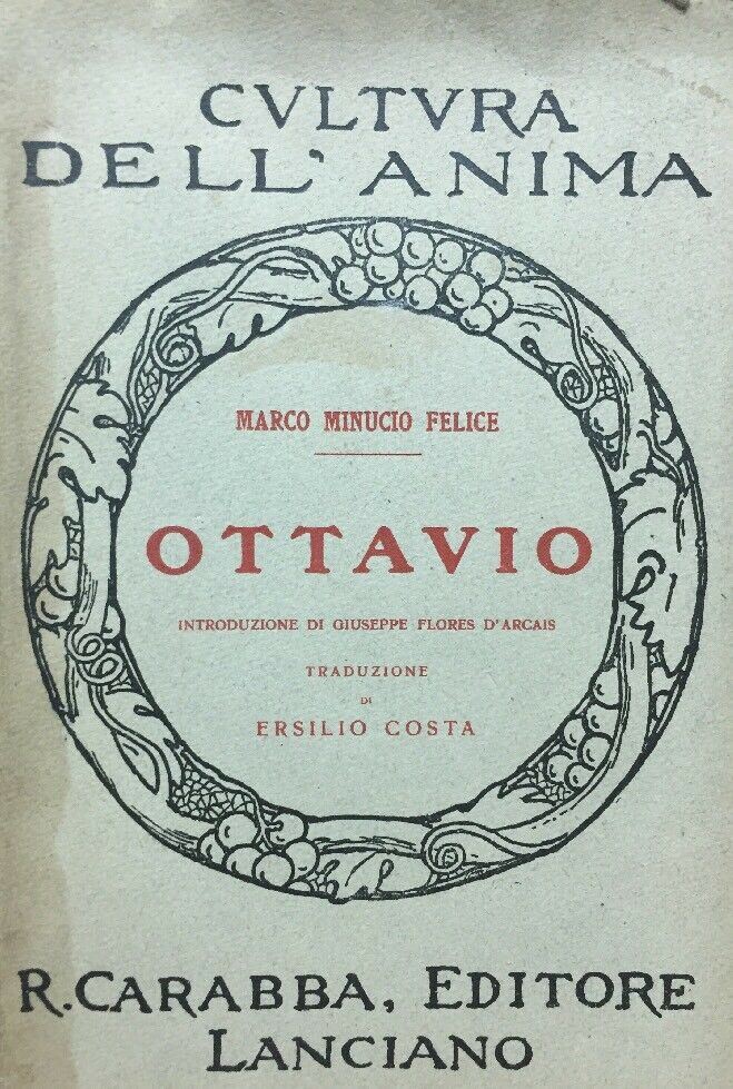 OTTAVIO MARCO MINUCIO FELICE CARABBA 1930 E87