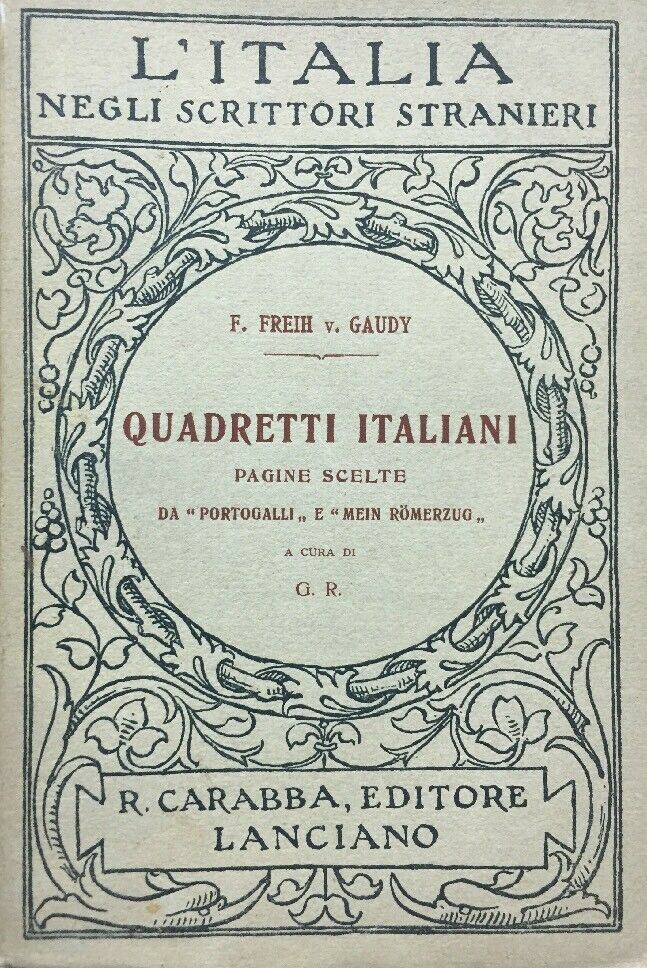 QUADRETTI ITALIANI F. FREIH V. GAUDY CARABBA 1916 E92