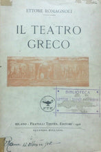 Carica l&#39;immagine nel visualizzatore di Gallery, IL TEATRO GRECO E. ROMAGNOLI TREVES 1918 E111
