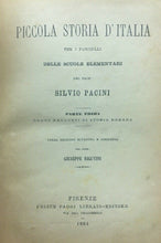 Carica l&#39;immagine nel visualizzatore di Gallery, PICCOLA STORIA D’ITALIA S. PACINI 1884 E112
